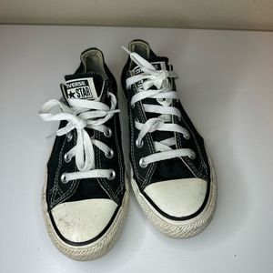 Converse All Star Classic Black with White Lace Up sneakers low top size…